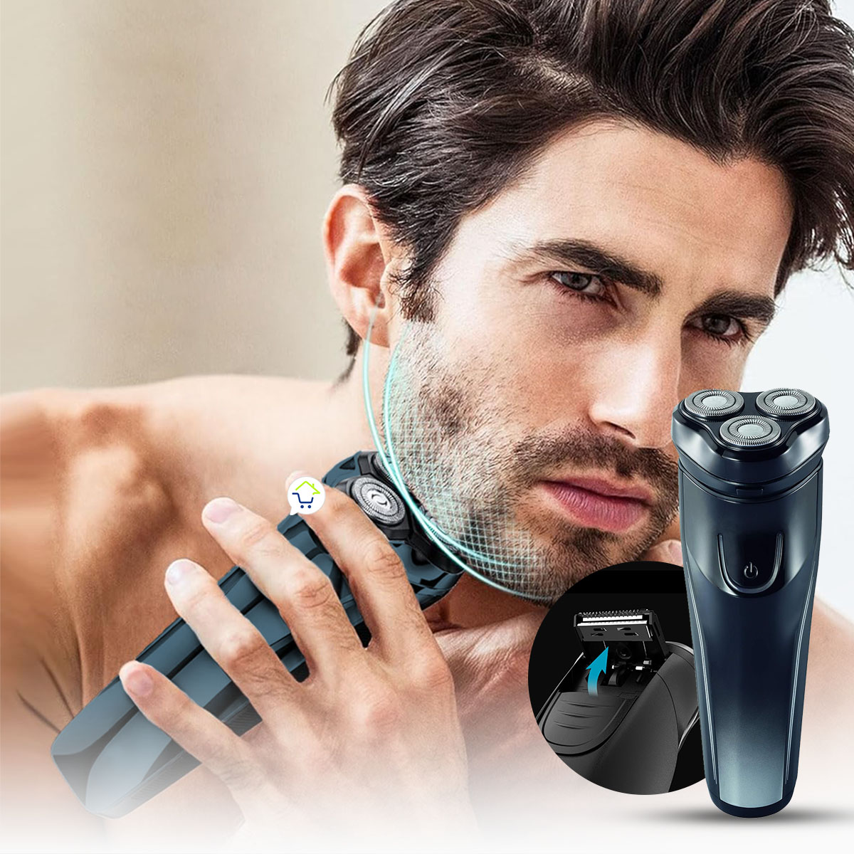 Afeitadora Electrica 2 en 1 V-322